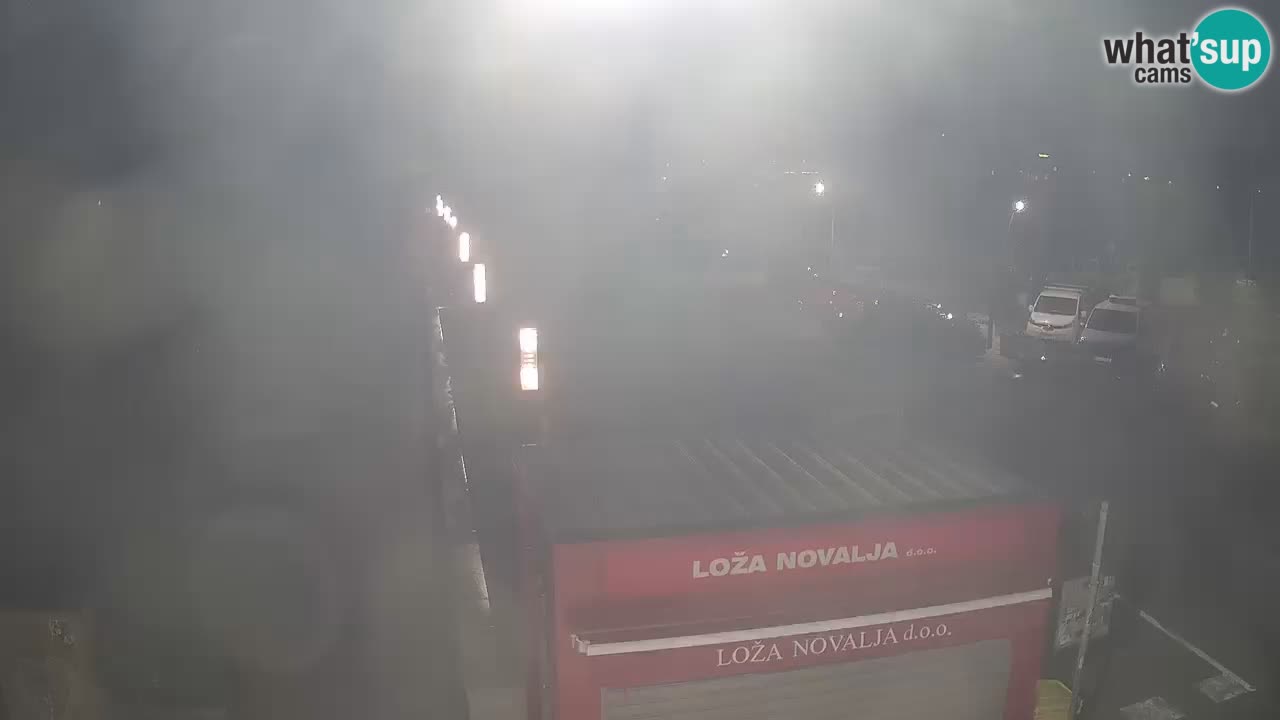 Spletna kamera Novalja – Obala Petra Krešimira IV