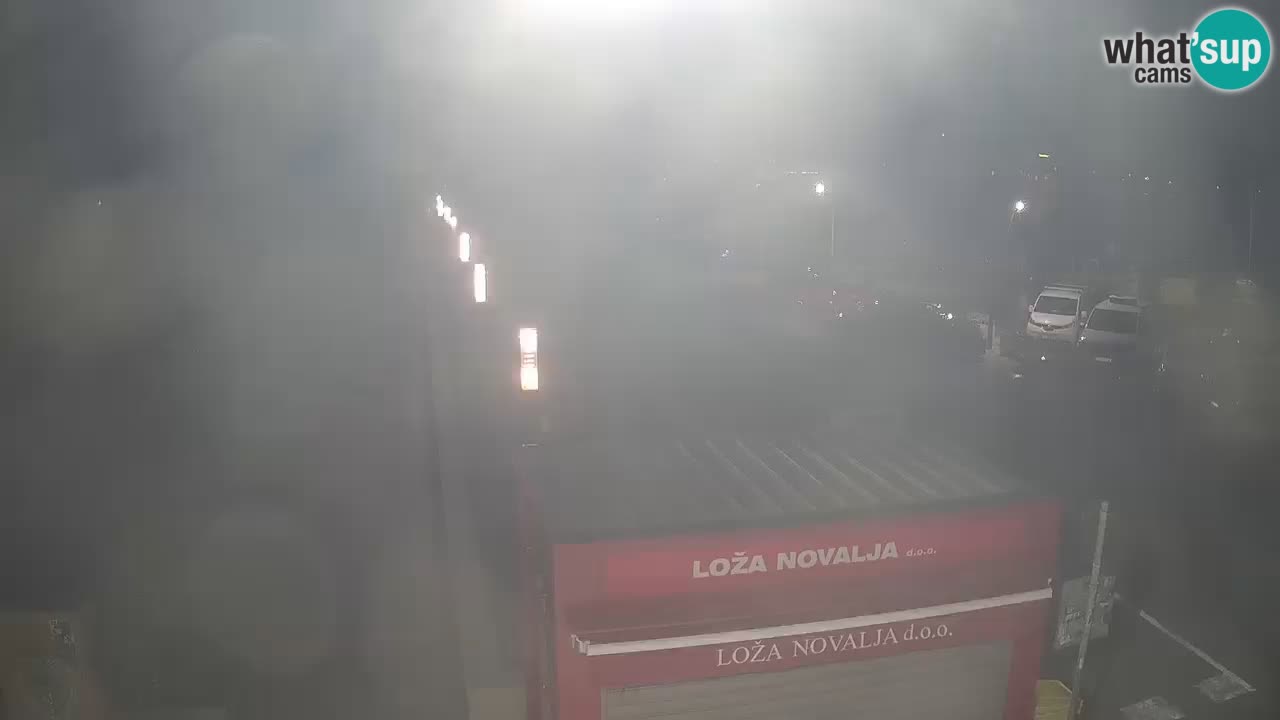 Camera en diecto Novalja – Obala Petra Krešimira IV