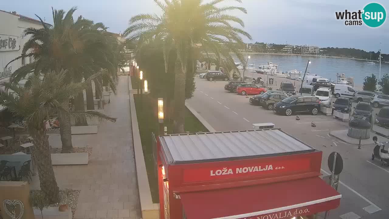 Web kamera Novalja – Obala Petra Krešimira IV