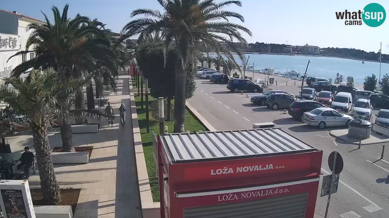 Web kamera Novalja – Obala Petra Krešimira IV