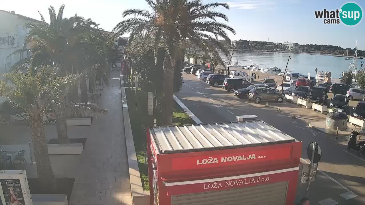 Web kamera Novalja – Obala Petra Krešimira IV