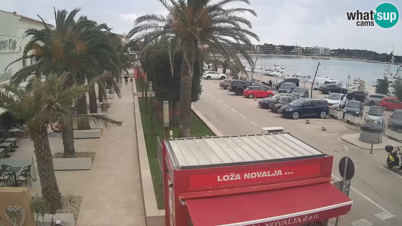 Spletna kamera Novalja – Obala Petra Krešimira IV