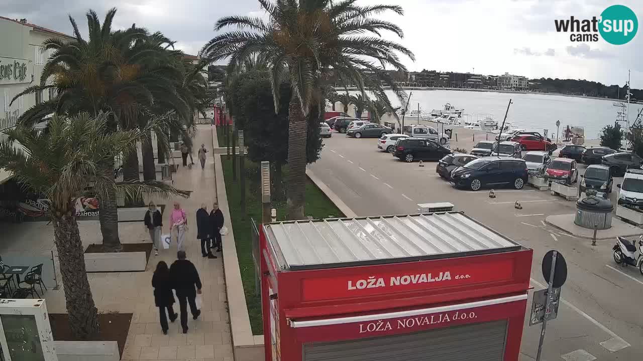 Spletna kamera Novalja – Obala Petra Krešimira IV