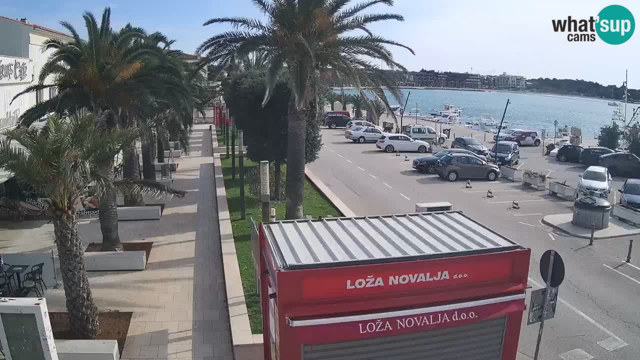 Spletna kamera Novalja – Obala Petra Krešimira IV