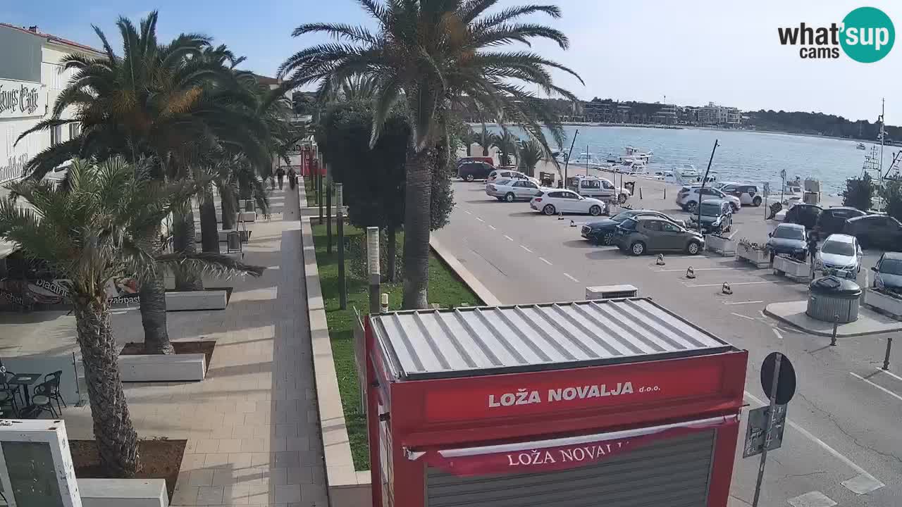 Spletna kamera Novalja – Obala Petra Krešimira IV