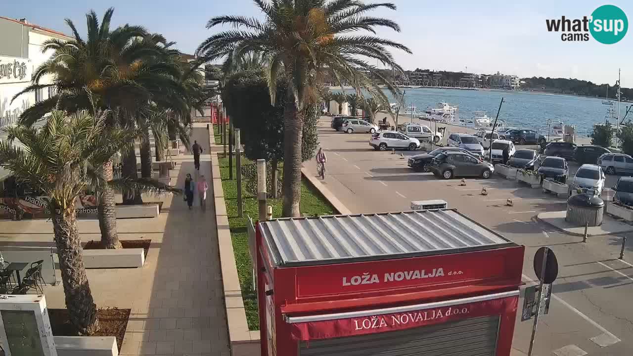 Spletna kamera Novalja – Obala Petra Krešimira IV