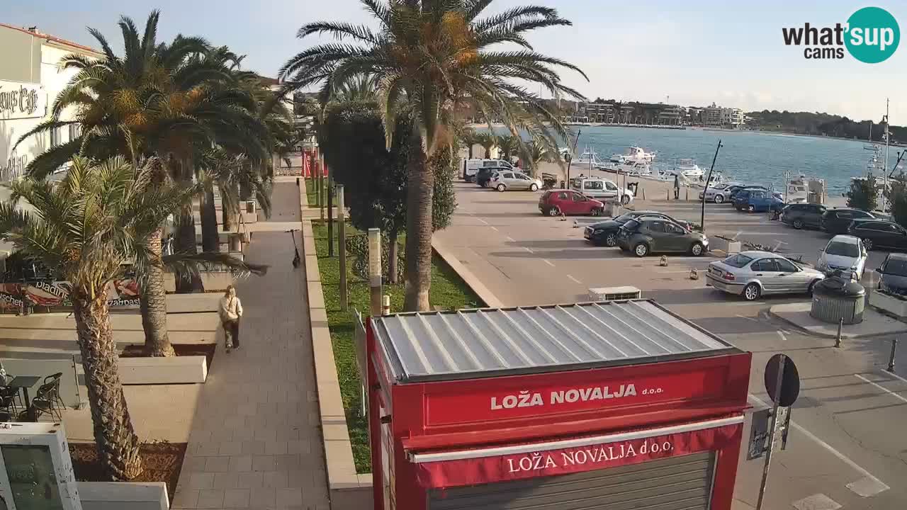 Web kamera Novalja – Obala Petra Krešimira IV