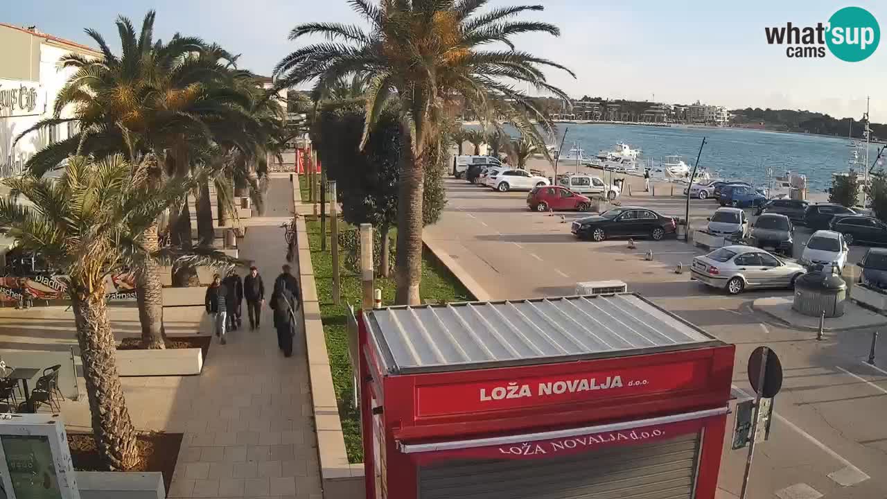 Spletna kamera Novalja – Obala Petra Krešimira IV