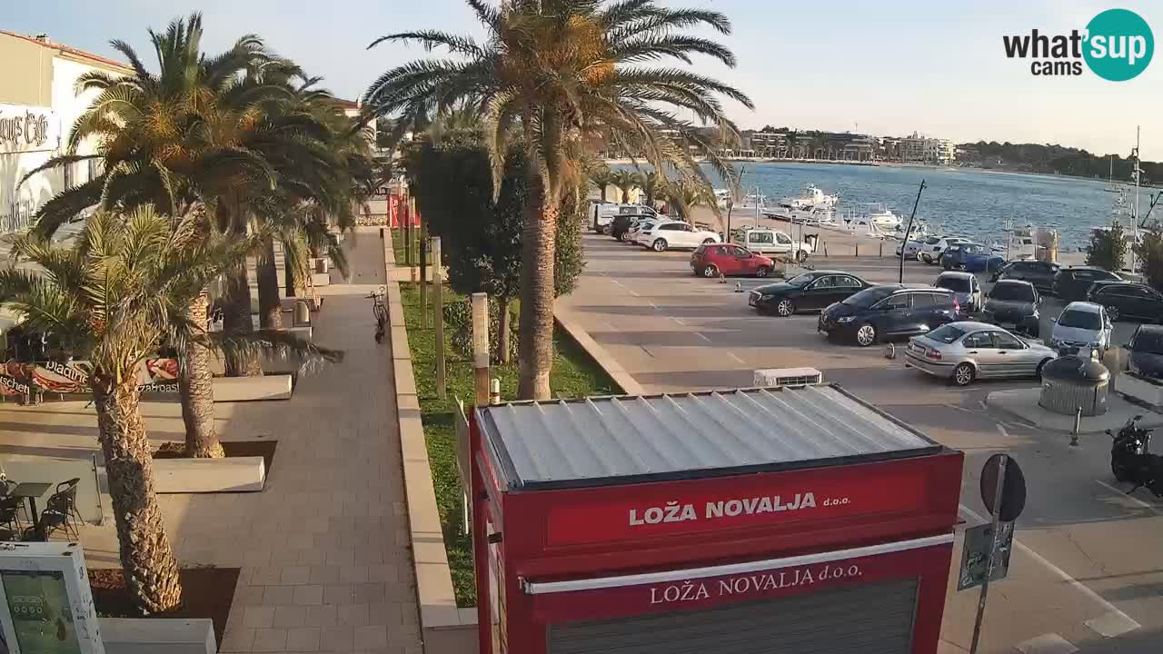 Web kamera Novalja – Obala Petra Krešimira IV