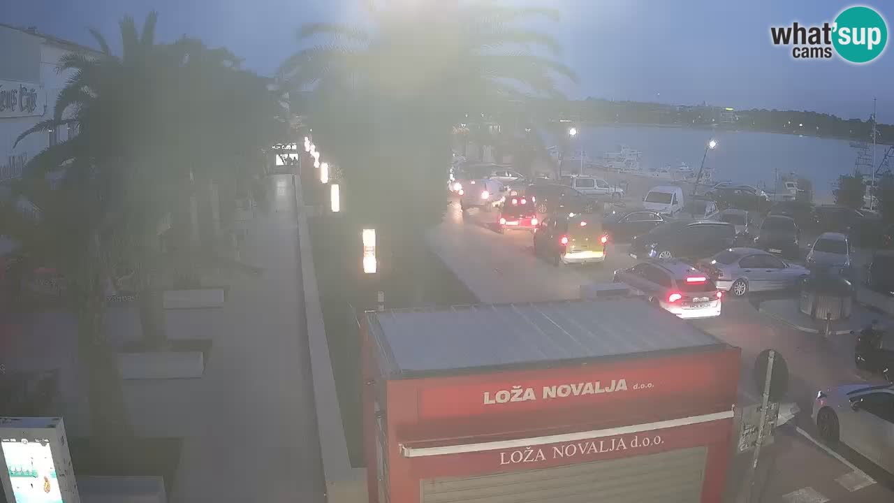 Spletna kamera Novalja – Obala Petra Krešimira IV