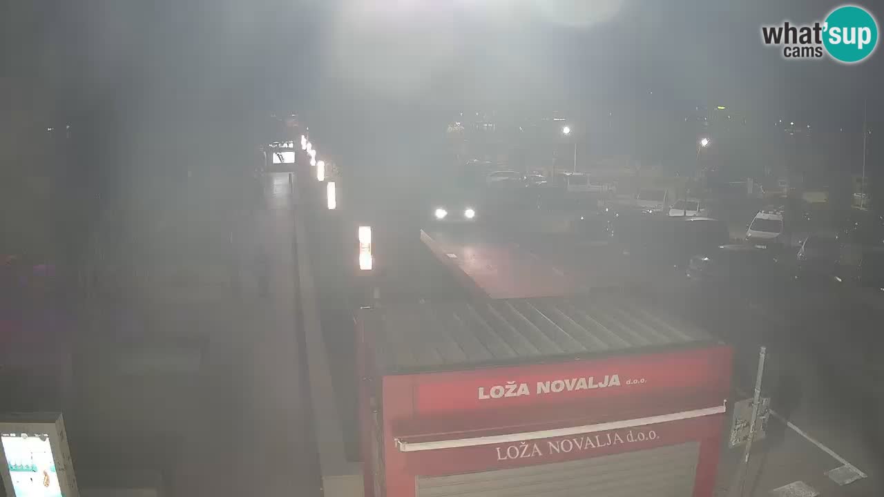 Spletna kamera Novalja – Obala Petra Krešimira IV