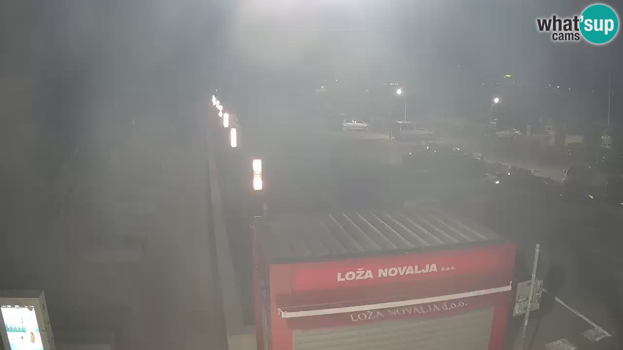 Spletna kamera Novalja – Obala Petra Krešimira IV