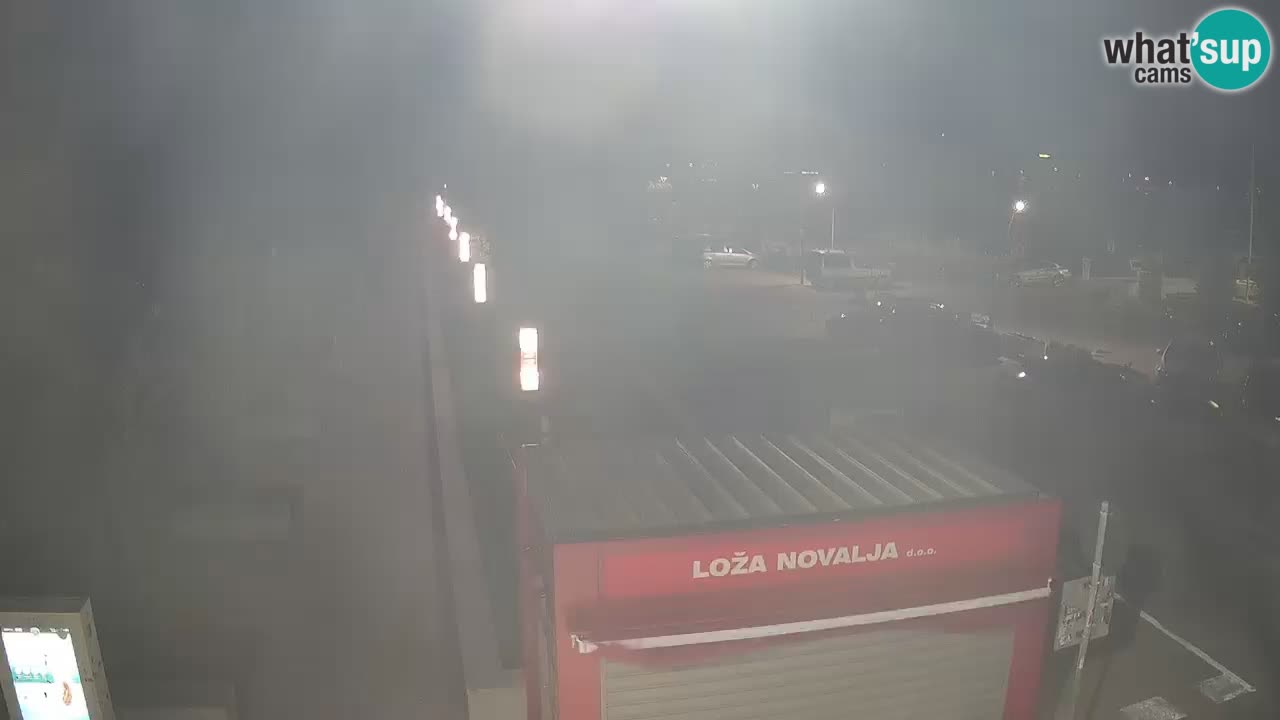 Spletna kamera Novalja – Obala Petra Krešimira IV