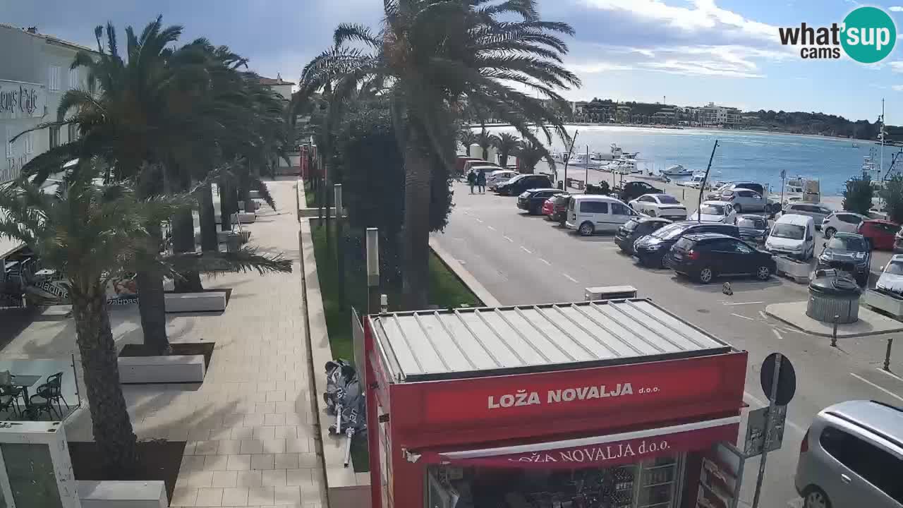 Spletna kamera Novalja – Obala Petra Krešimira IV