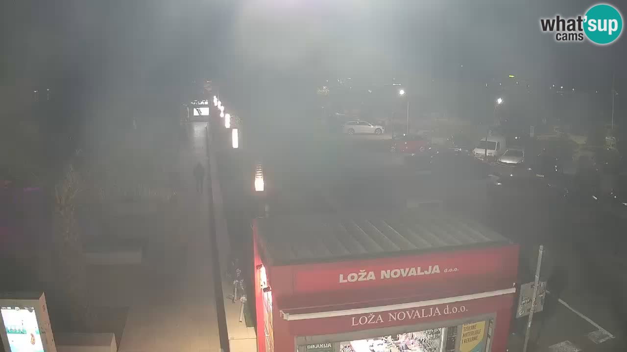 Spletna kamera Novalja – Obala Petra Krešimira IV