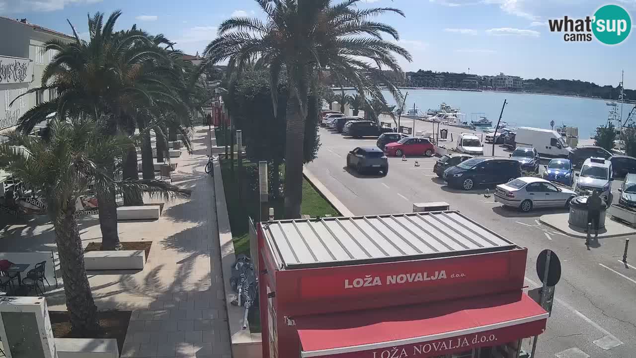 Web kamera Novalja – Obala Petra Krešimira IV