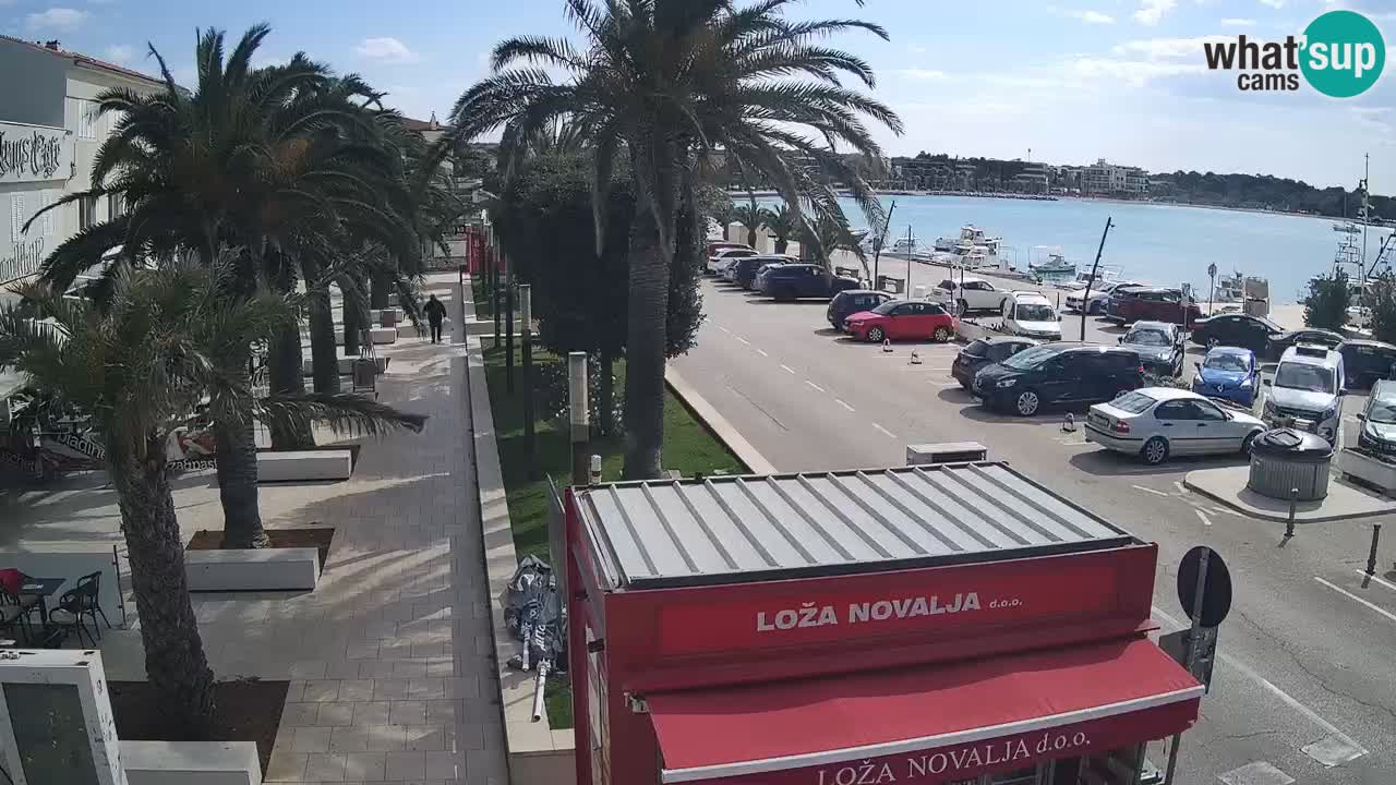 Spletna kamera Novalja – Obala Petra Krešimira IV