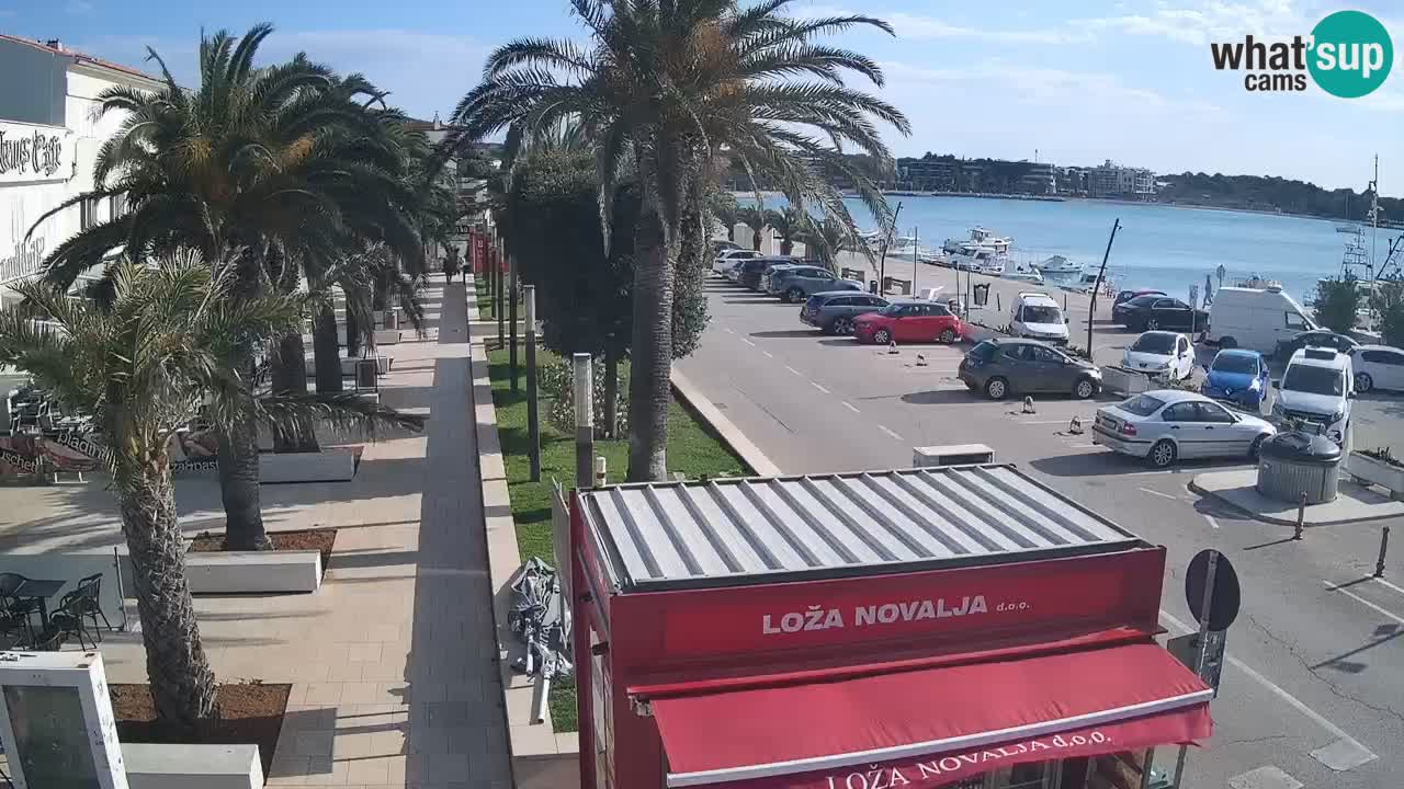 Camera en diecto Novalja – Obala Petra Krešimira IV