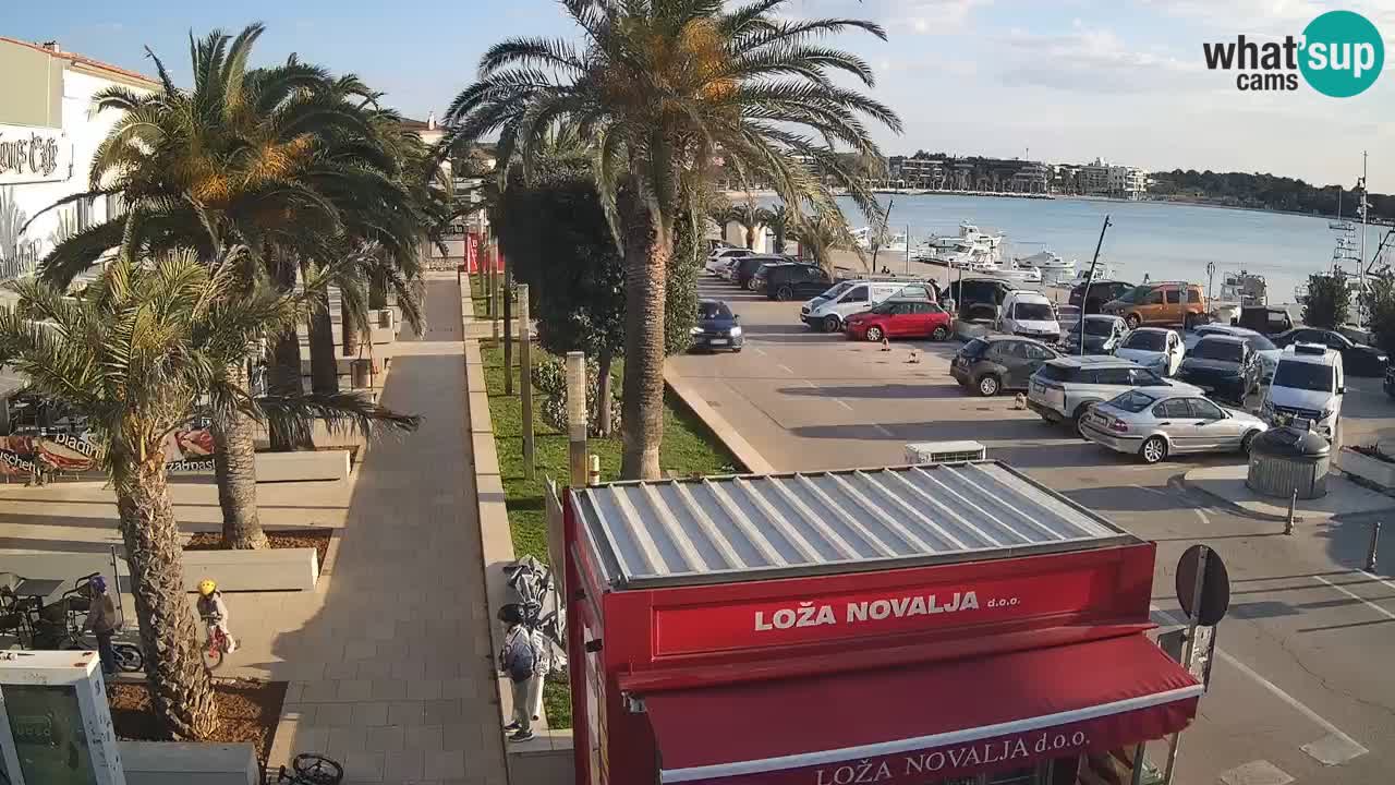 Spletna kamera Novalja – Obala Petra Krešimira IV