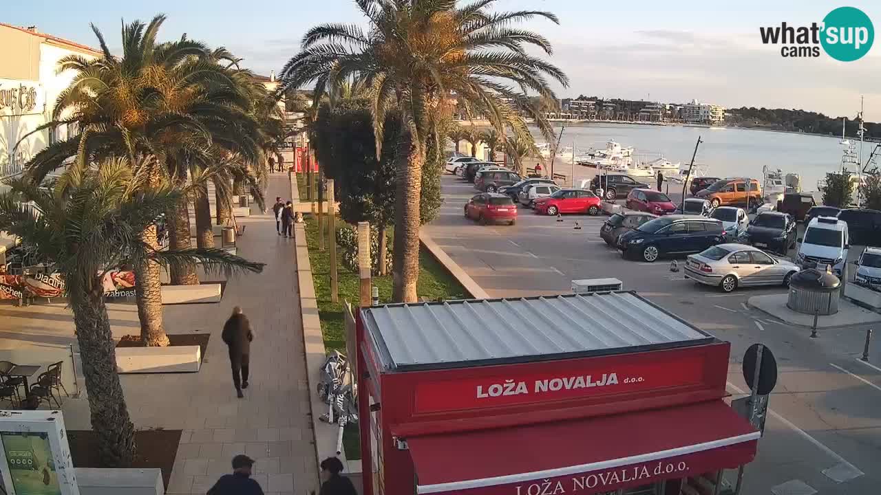 Web kamera Novalja – Obala Petra Krešimira IV