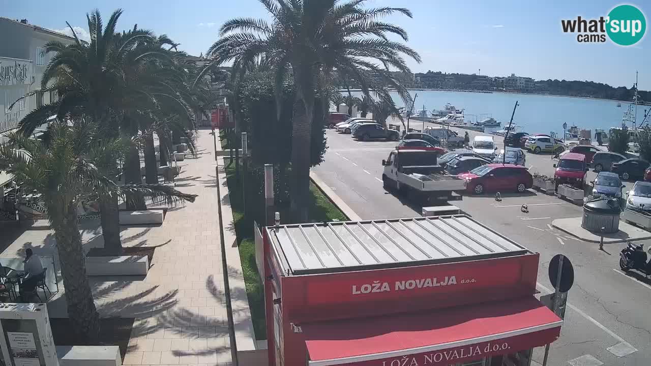 Spletna kamera Novalja – Obala Petra Krešimira IV