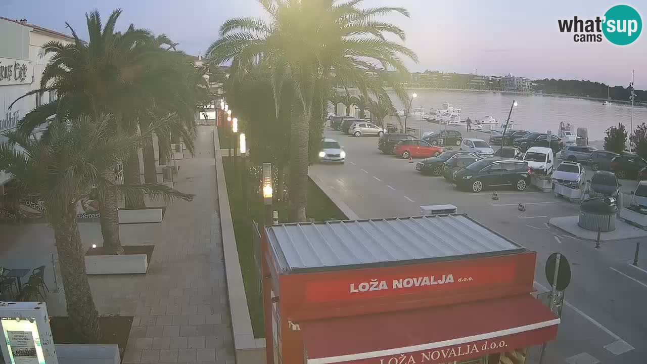 Web kamera Novalja – Obala Petra Krešimira IV