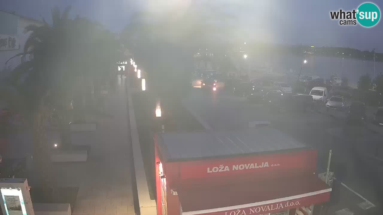 Spletna kamera Novalja – Obala Petra Krešimira IV