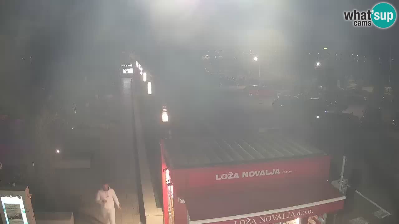 Spletna kamera Novalja – Obala Petra Krešimira IV