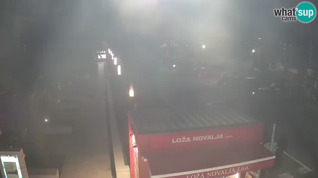 Web kamera Novalja – Obala Petra Krešimira IV