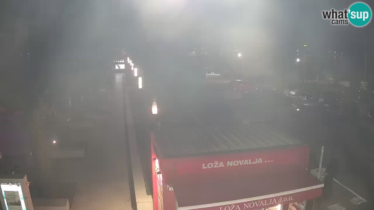 Web kamera Novalja – Obala Petra Krešimira IV