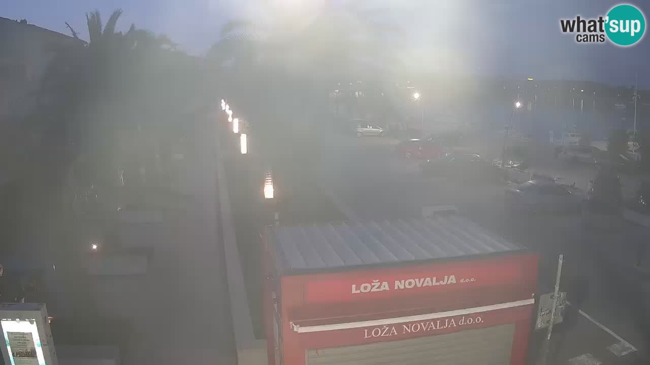 Spletna kamera Novalja – Obala Petra Krešimira IV