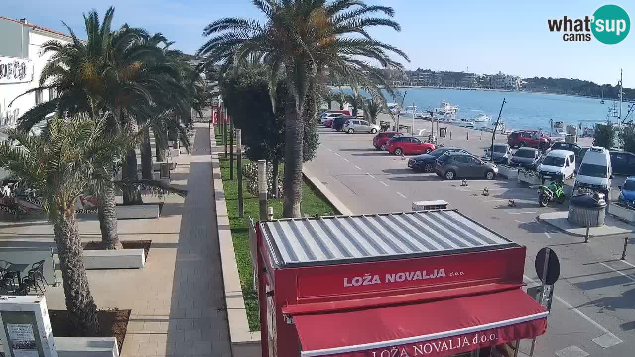 Spletna kamera Novalja – Obala Petra Krešimira IV