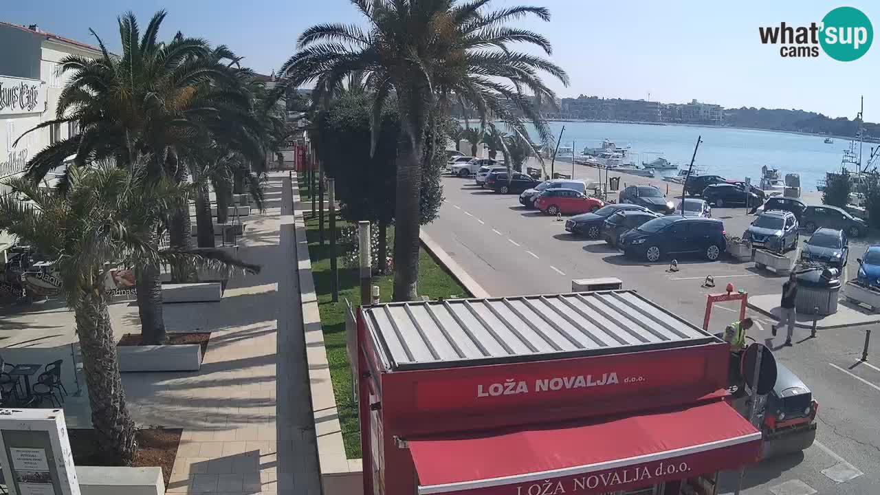 Web kamera Novalja – Obala Petra Krešimira IV