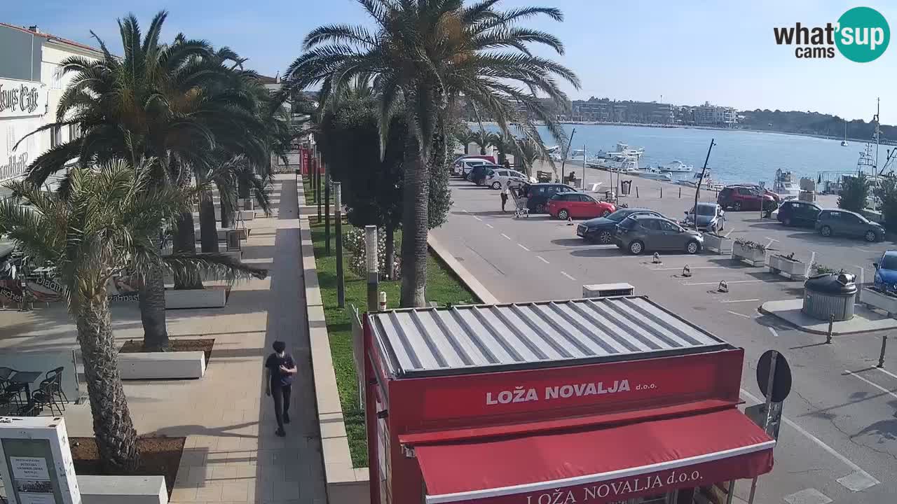 Spletna kamera Novalja – Obala Petra Krešimira IV