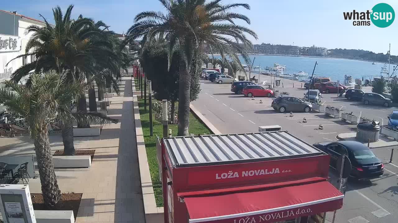 Spletna kamera Novalja – Obala Petra Krešimira IV