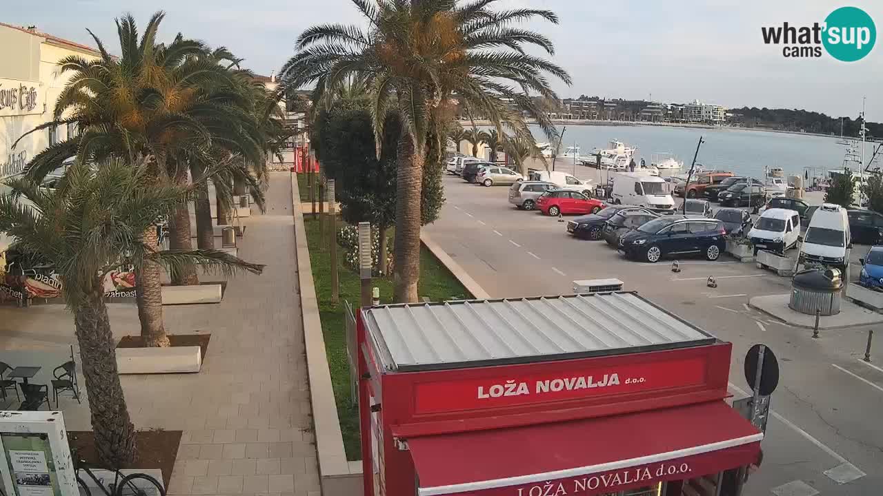 Spletna kamera Novalja – Obala Petra Krešimira IV