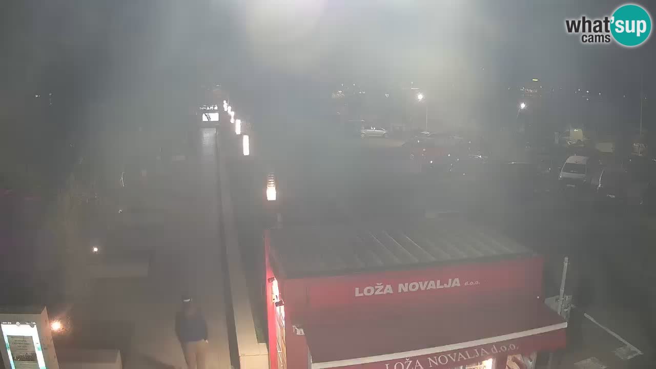 Spletna kamera Novalja – Obala Petra Krešimira IV