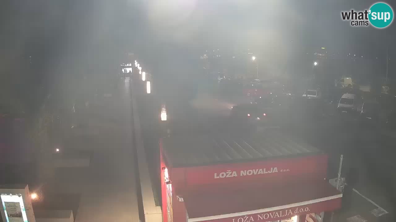 Spletna kamera Novalja – Obala Petra Krešimira IV