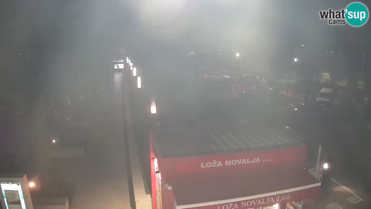 Web kamera Novalja – Obala Petra Krešimira IV