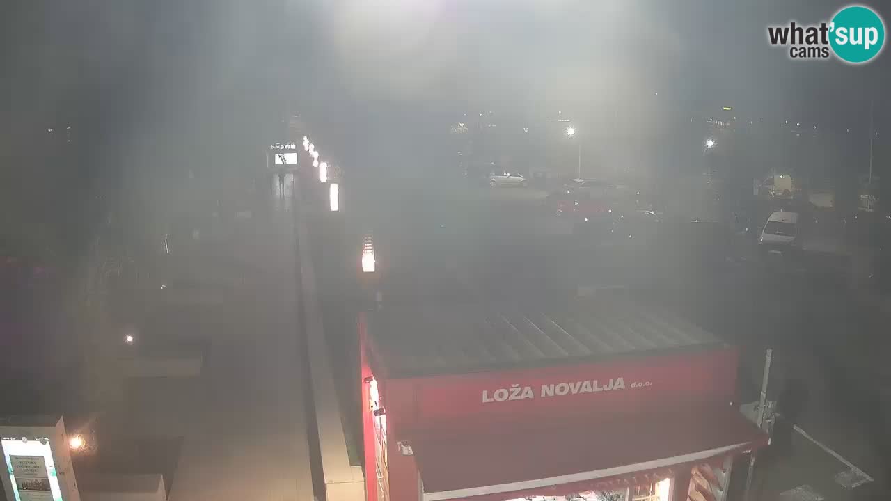 Camera en diecto Novalja – Obala Petra Krešimira IV