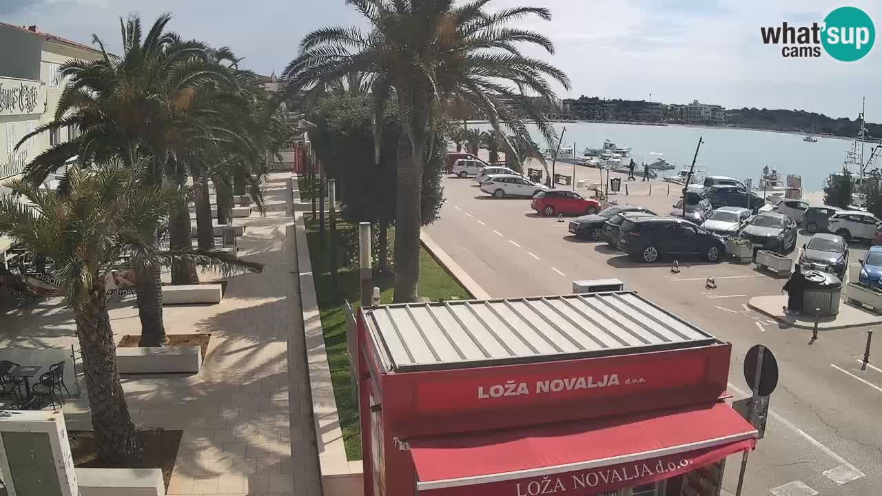 Spletna kamera Novalja – Obala Petra Krešimira IV