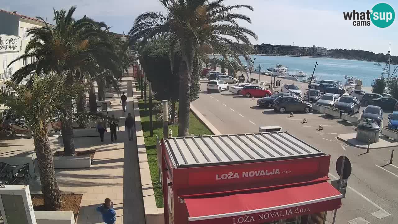 Web kamera Novalja – Obala Petra Krešimira IV