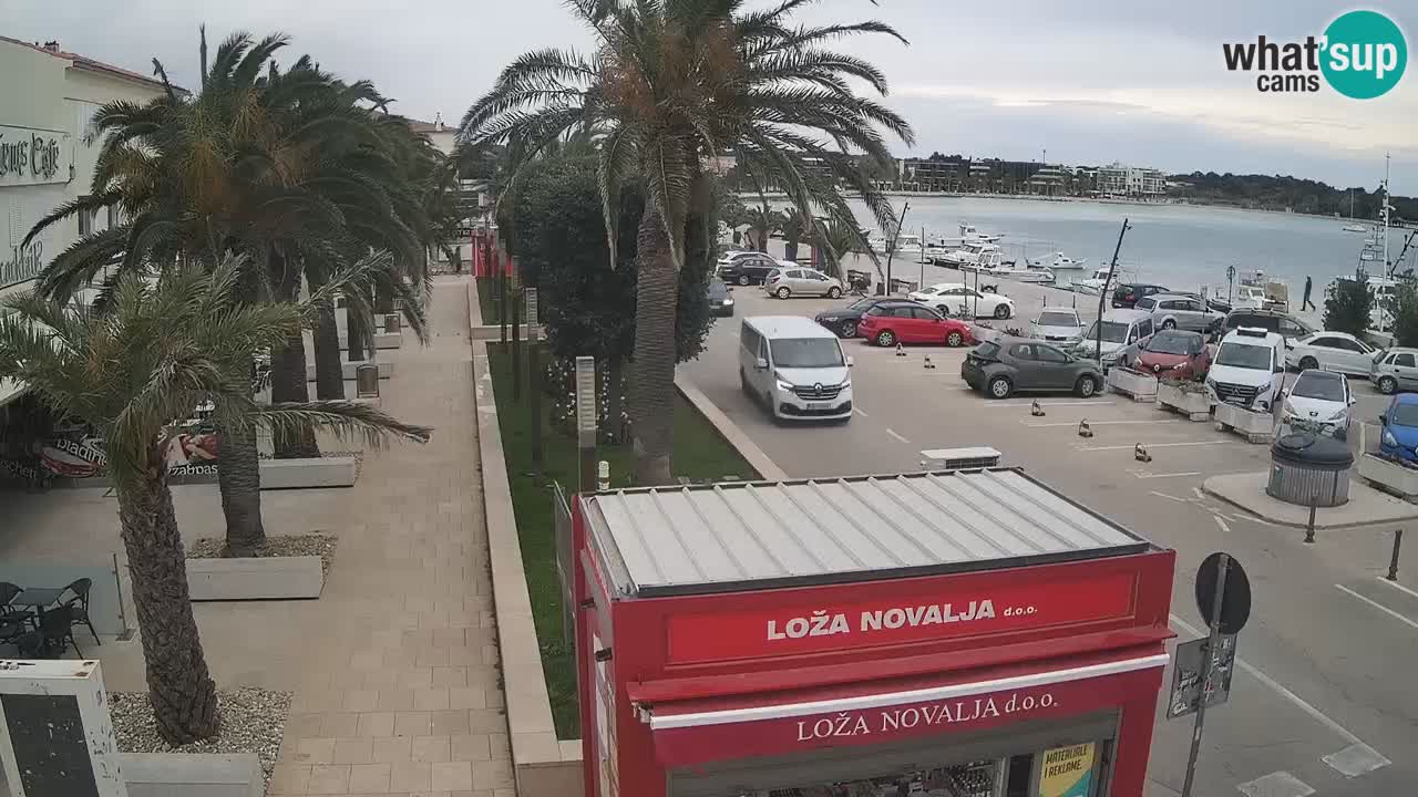 Spletna kamera Novalja – Obala Petra Krešimira IV