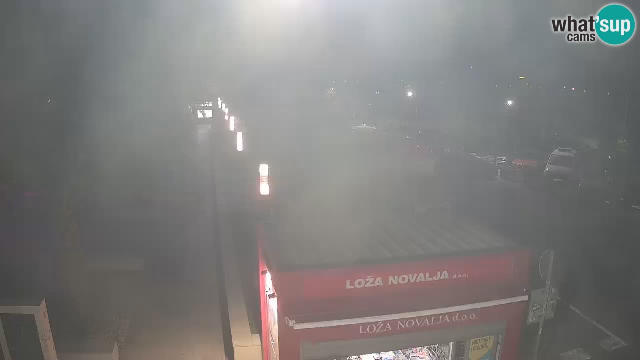 Camera en diecto Novalja – Obala Petra Krešimira IV