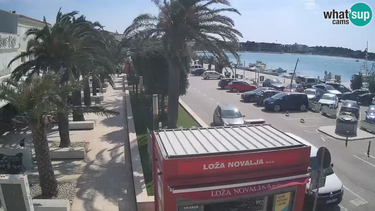 Spletna kamera Novalja – Obala Petra Krešimira IV