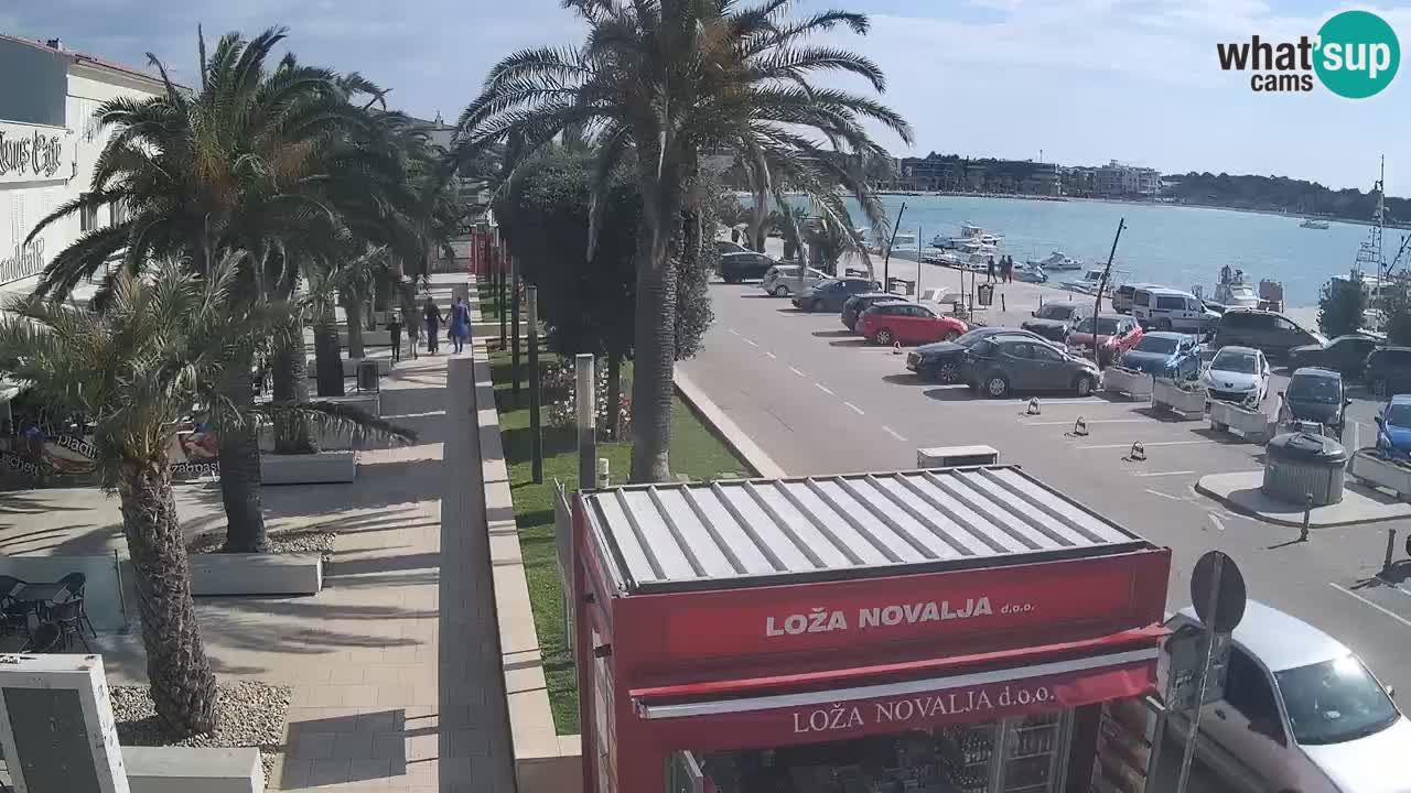 Spletna kamera Novalja – Obala Petra Krešimira IV