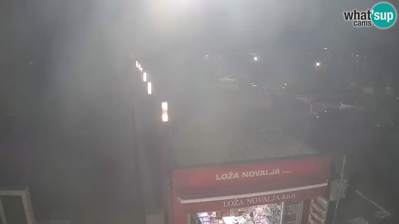 Spletna kamera Novalja – Obala Petra Krešimira IV