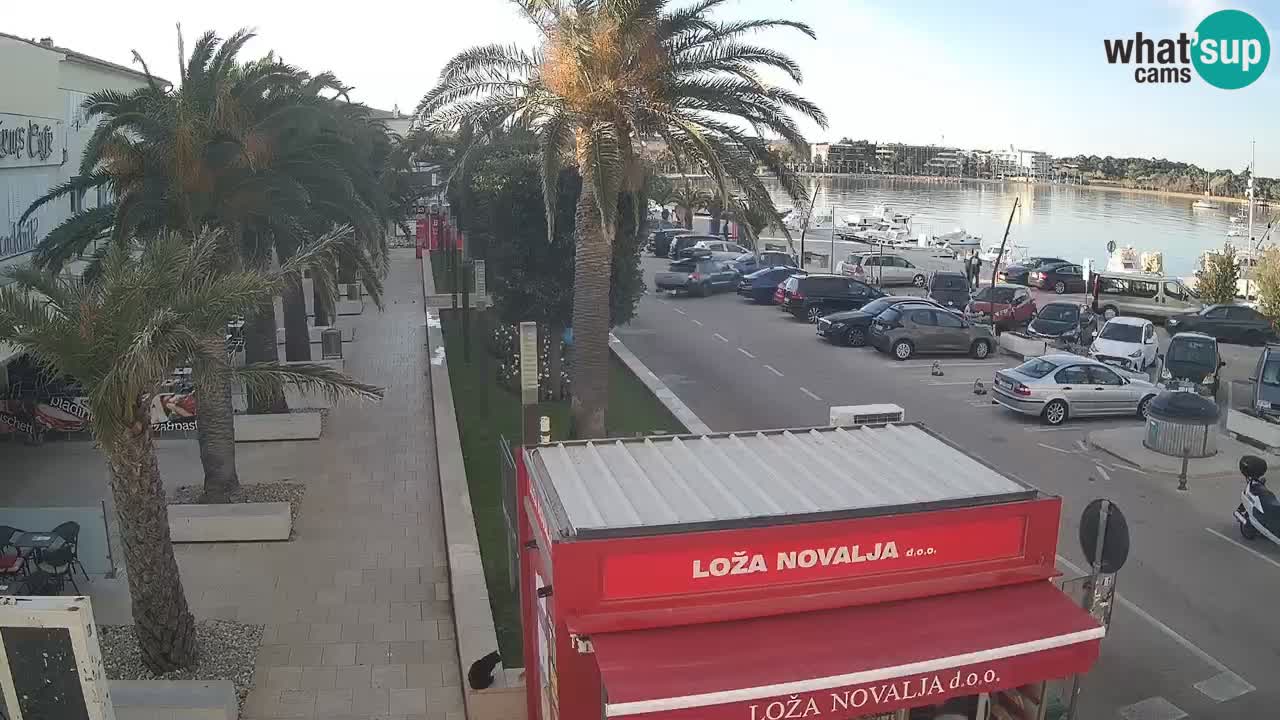 Spletna kamera Novalja – Obala Petra Krešimira IV