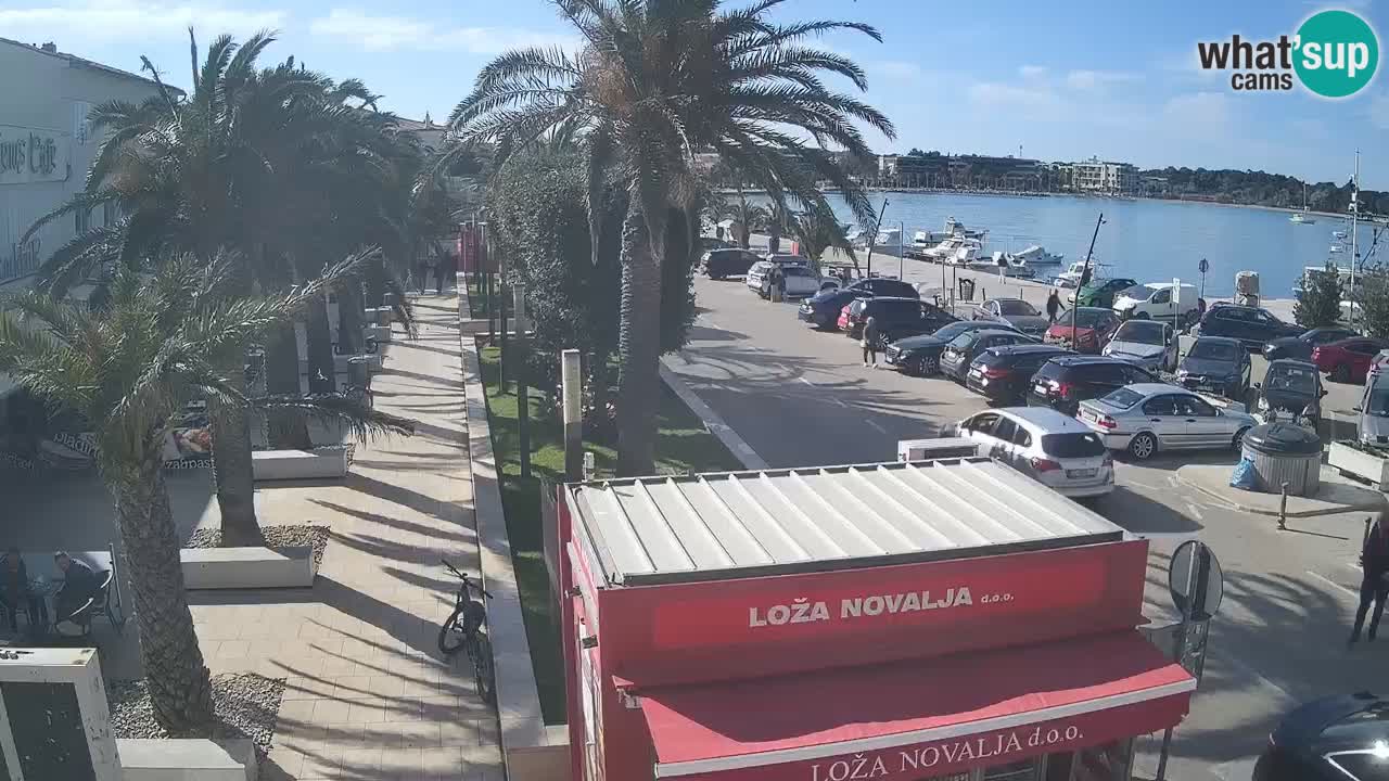 Spletna kamera Novalja – Obala Petra Krešimira IV