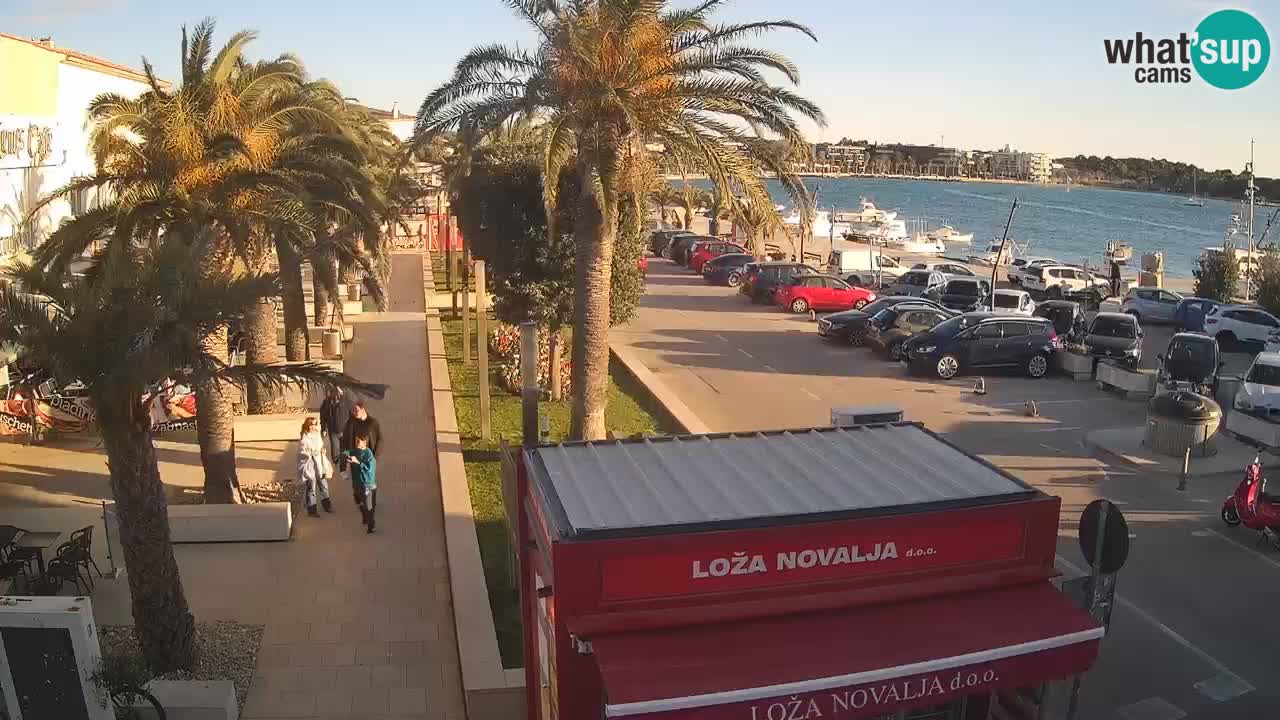 Camera en diecto Novalja – Obala Petra Krešimira IV